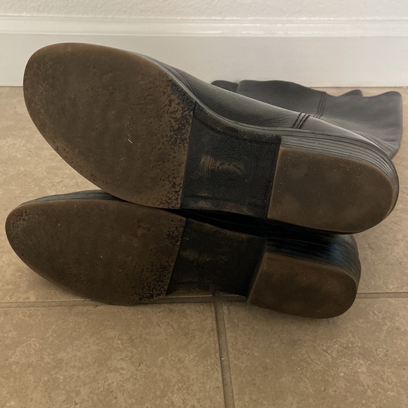 Nine West women real leather tall boots with studs size 6.5 - Picture 4 of 8